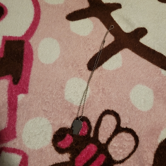 Sanrio Hello Kitty I Love Tennis Sports Pendant Necklace Silver Jewelry One Size - Picture 5 of 6